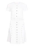 Liu Jo Studded Knit Mini Dress — White — Size S — Front View