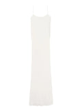 Jacquemus La Plumetis Dress — White/ Red — Size S — Front View