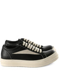 Rick Owens Panelled Low-Top — Black — Size US M 3.5 - US W 5 — Front View