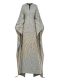 Taller Marmo Apollo Maxi Dress — Blue — Size XS — Front View