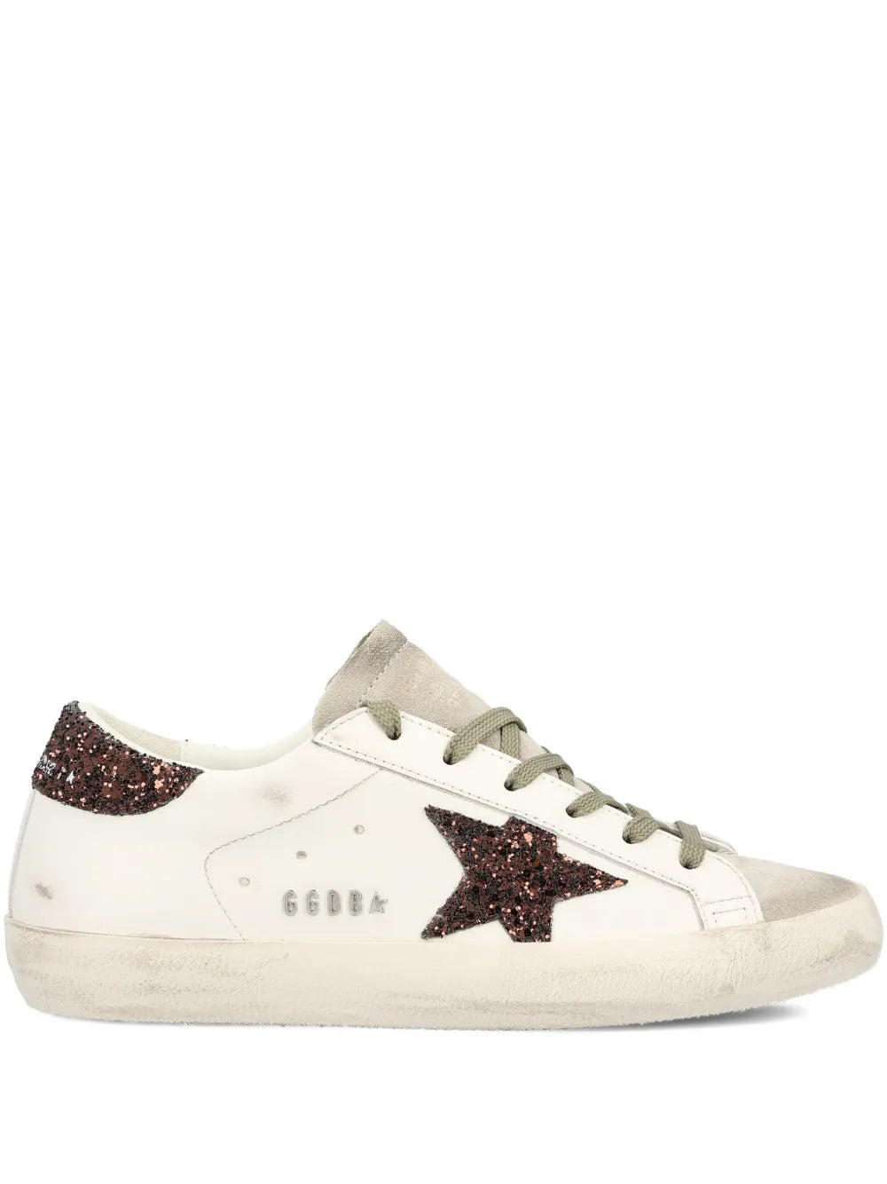Golden Goose Star-Appliqu ow-Top — White — Size US M 3.5 - US W 5 — Front View