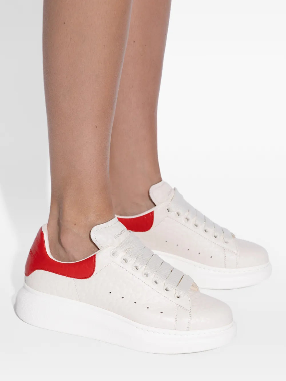 Alexander McQueen Lace-Up Platform — White — Size US M 3.5 - US W 5 — Detail View