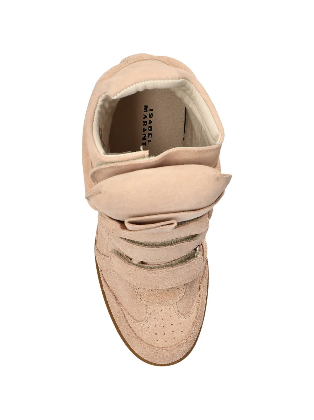 ISABEL MARANT Bekett Cut-Out Touch-Strap — Pink — Size US M 3.5 - US W 5 — Back View