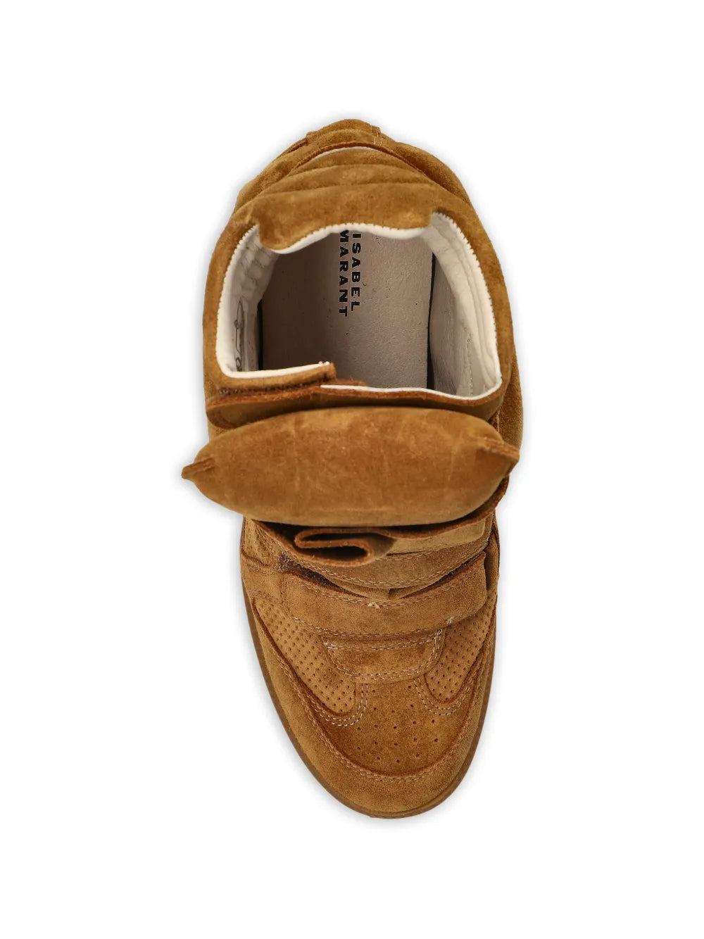 ISABEL MARANT Bekett Touch-Strap — Brown — Size US M 3.5 - US W 5 — Top View