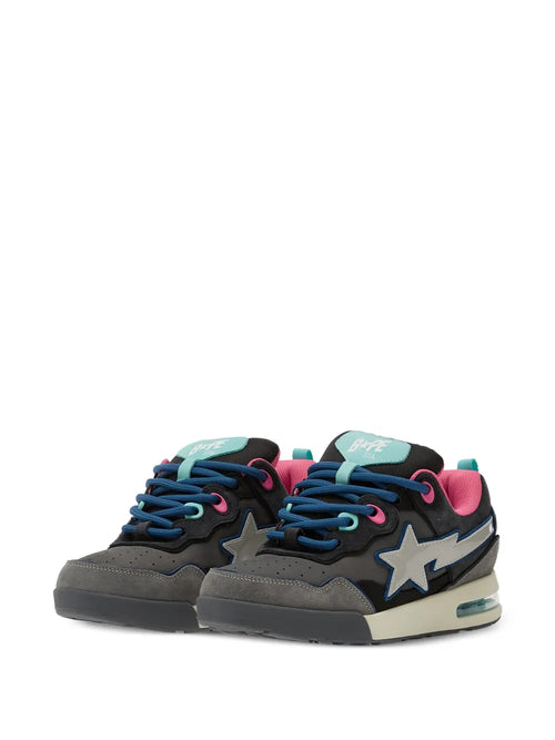 A Bathing Ape?Bape Flip Sta 2 M2 Sneakers — Black — Size US M 3.5 - US W 5 — Side View