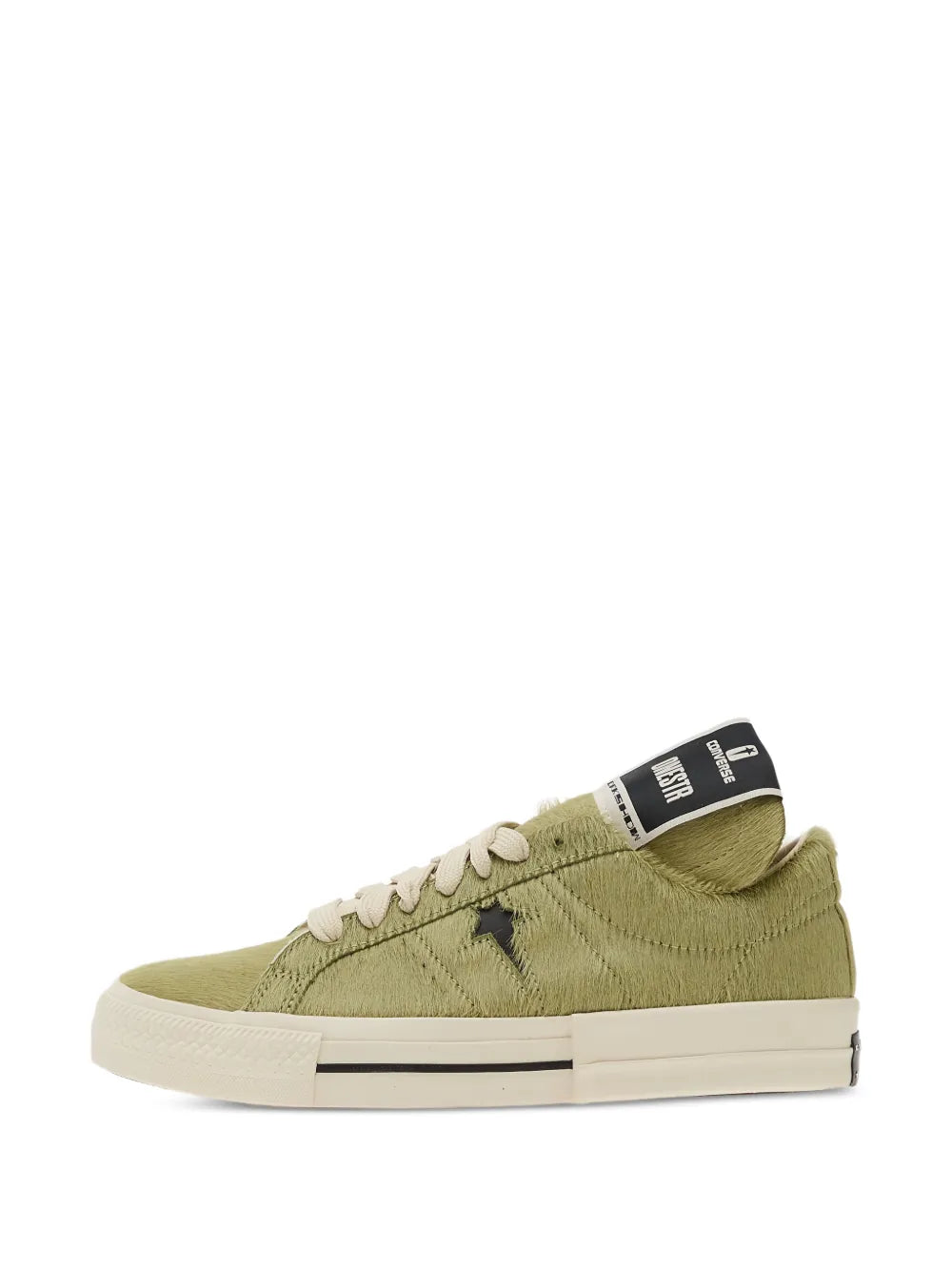 Rick Owens DRKSHDW X Converse Star-Patch — Green — Size US M 3.5 - US W 5 — Lifestyle View