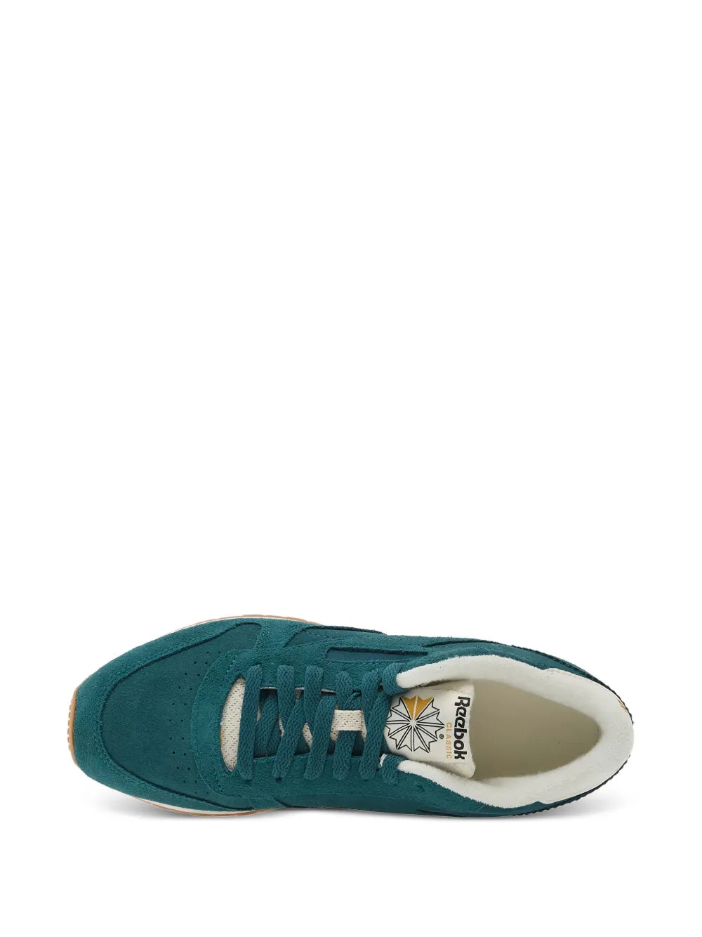Reebok Classic Leather — Green — Size US M 3.5 - US W 5 — Top View