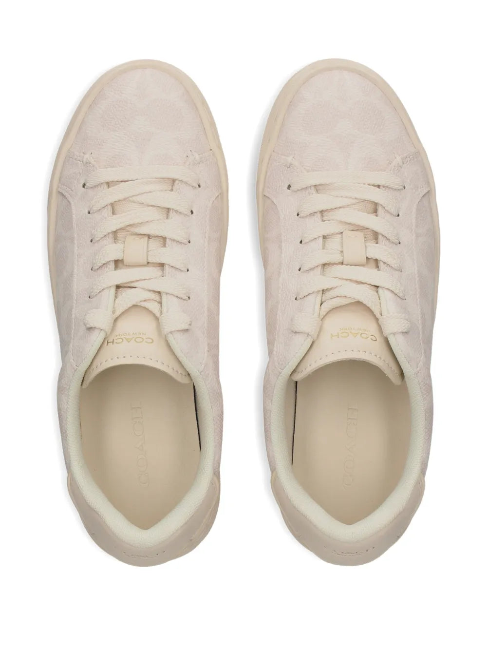 Coach High Line Patterned — Off White — Size US M 3.5 - US W 5 — Back View