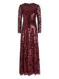 Needle Thread Sequinnes Floral Gown — Red — Size XS — Front View