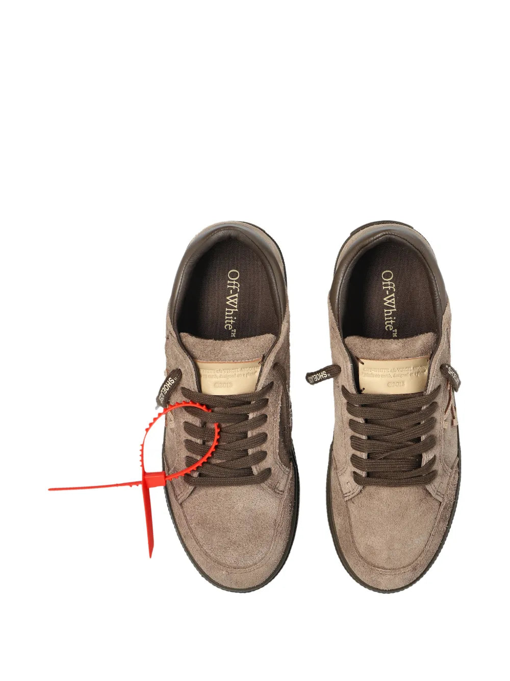 Off-White Low Vulcanized — White — Size US M 3.5 - US W 5 — Back View