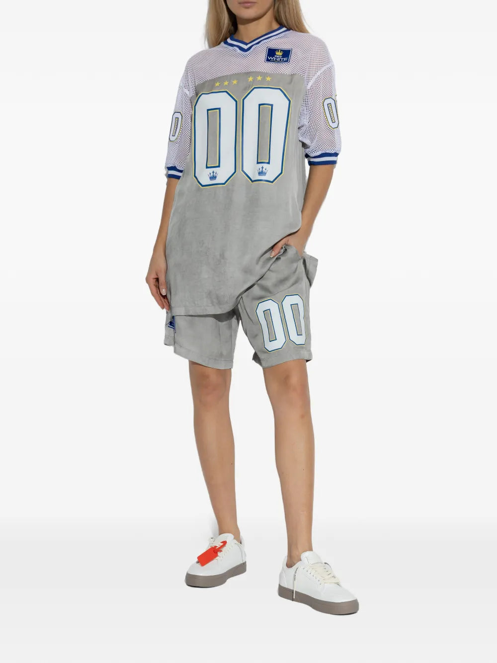 Off-White Arrow-Appliqu eather — White — Size US M 3.5 - US W 5 — Lifestyle View