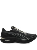 PUMA Panelled Lace-Up Trainers — Black — Size US M 3.5 - US W 5 — Front View