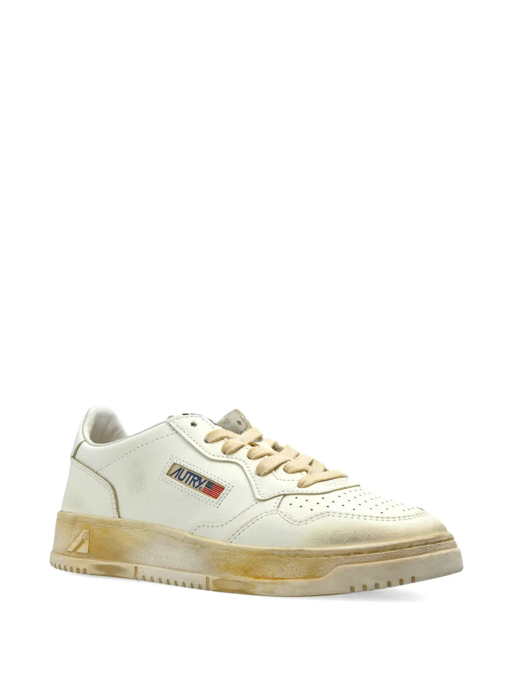Autry Sup Vint Lace-Up — Beige — Size US M 3.5 - US W 5 — Side View
