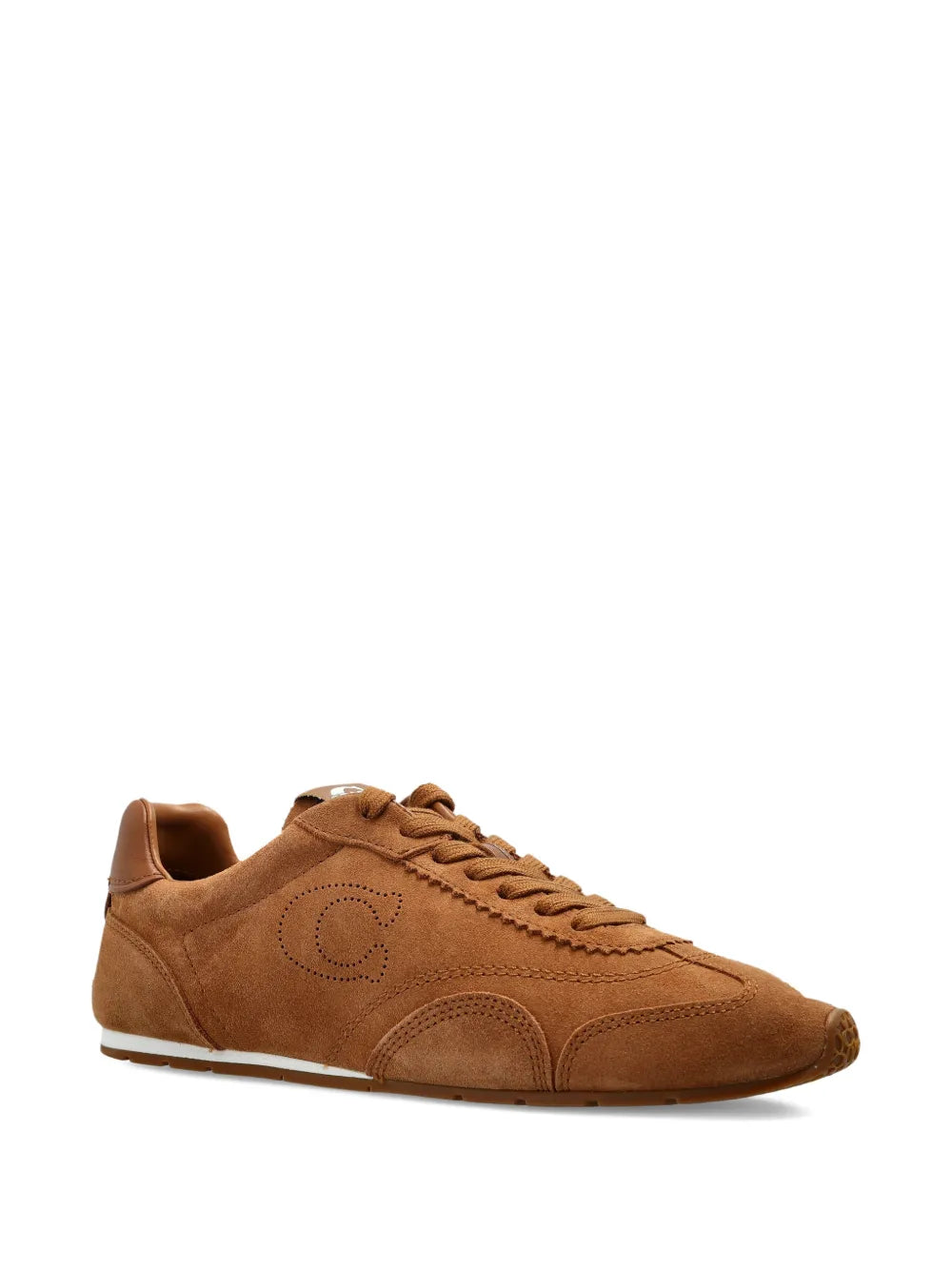 Coach Lace-Up Suede — Brown — Size US M 3.5 - US W 5 — Side View