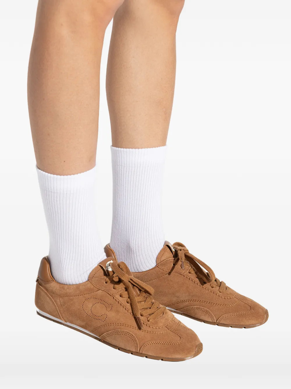 Coach Lace-Up Suede — Brown — Size US M 3.5 - US W 5 — Detail View