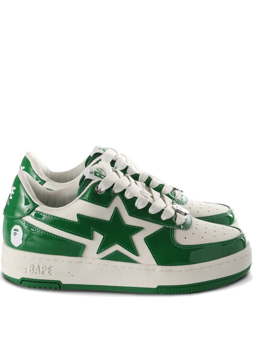 A BATHING APE  Star Motif — White — Size US M 3.5 - US W 5 — Front View