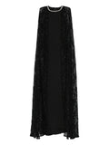 Miau By Clara Rotescu Casia Gown — Black — Size S — Front View