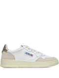 Autry Medalist Low Perforated Leather — White — Size US M 3.5 - US W 5 — Front View