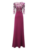 Gemy Maalouf Beaded Corset Dress — Purple — Size XS — Front View