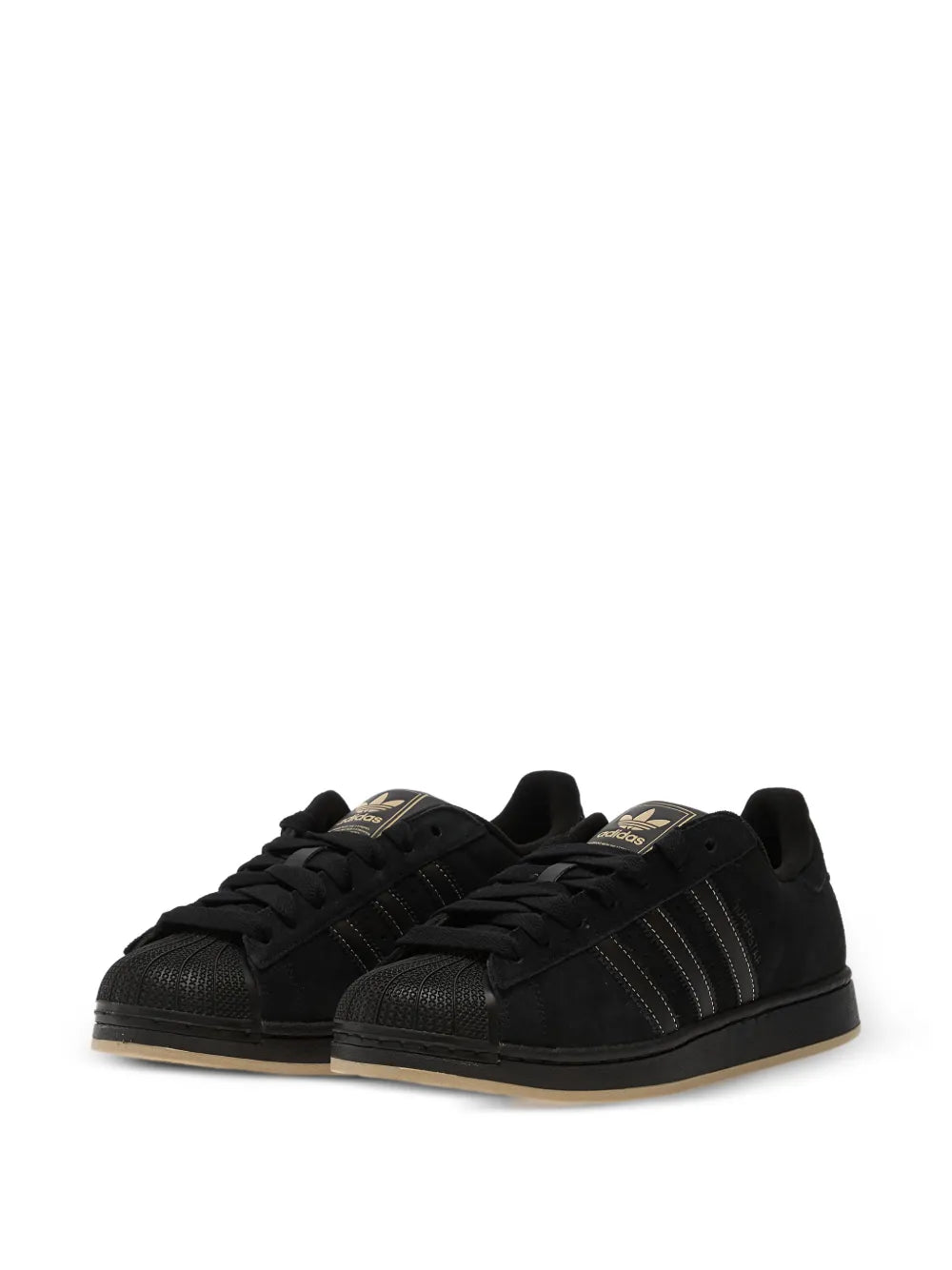 adidas Superstar Ii Three-Stripes — Black — Size US M 3.5 - US W 5 — Side View