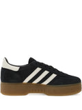 adidas Handball Spezial Bold Stripes — Black — Size US M 3.5 - US W 5 — Front View
