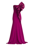 Tadashi Shoji Bow One Shoulder Maxi Dress — Same as shown — Size XS — Front View