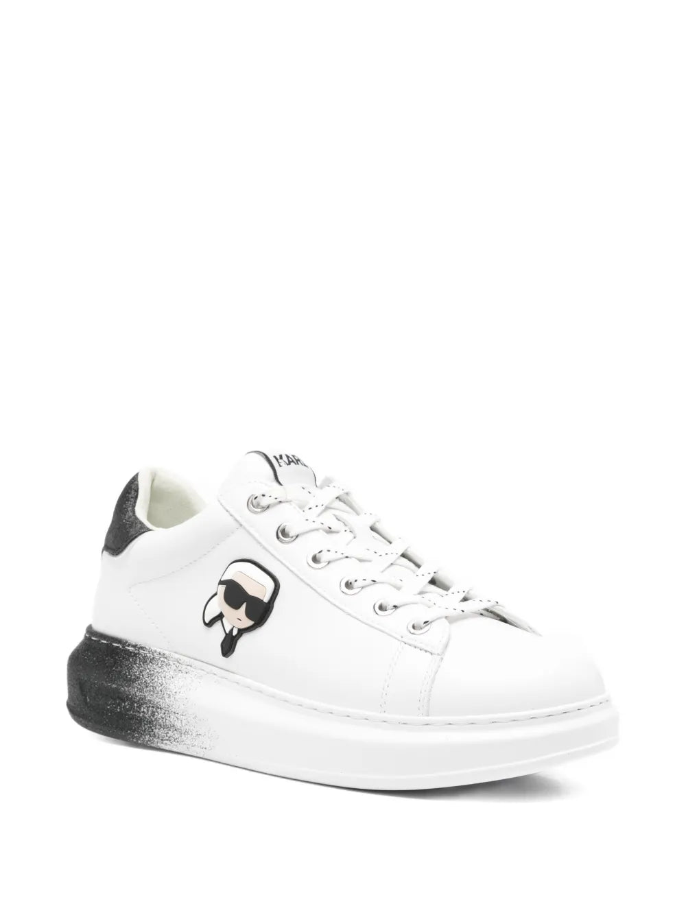 Karl Lagerfeld Kapri Ombre Ntf Platform — White — Size US M 3.5 - US W 5 — Side View