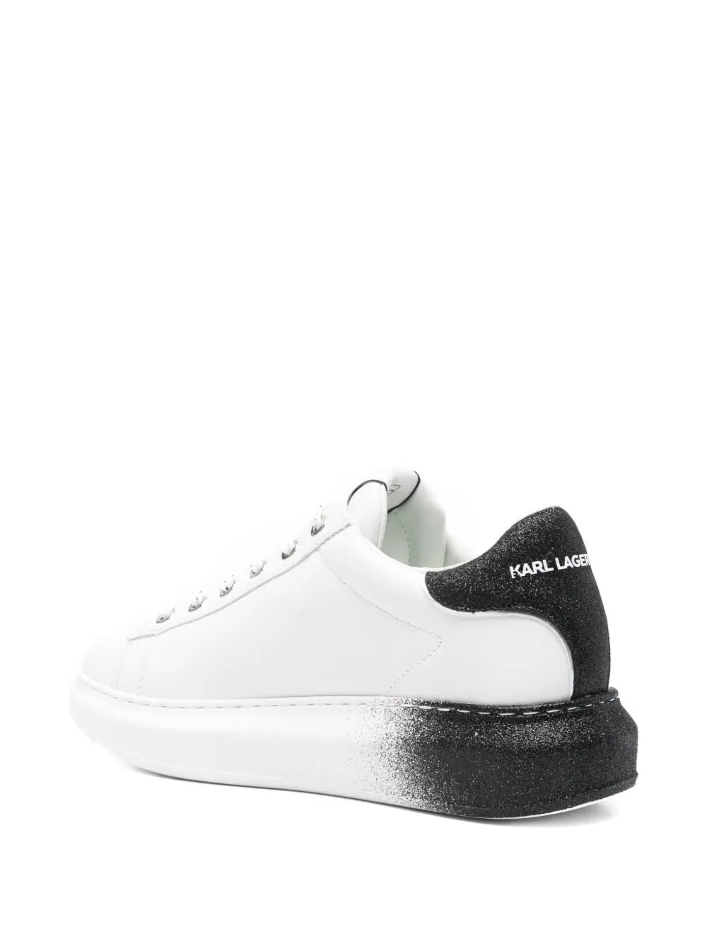 Karl Lagerfeld Kapri Ombre Ntf Platform — White — Size US M 3.5 - US W 5 — Back View
