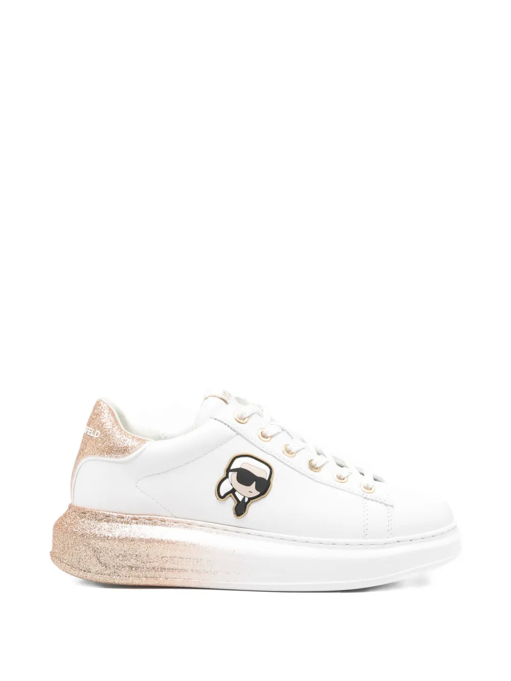 Karl Lagerfeld Kapri Ombre Nft Platform — White — Size US M 3.5 - US W 5 — Front View