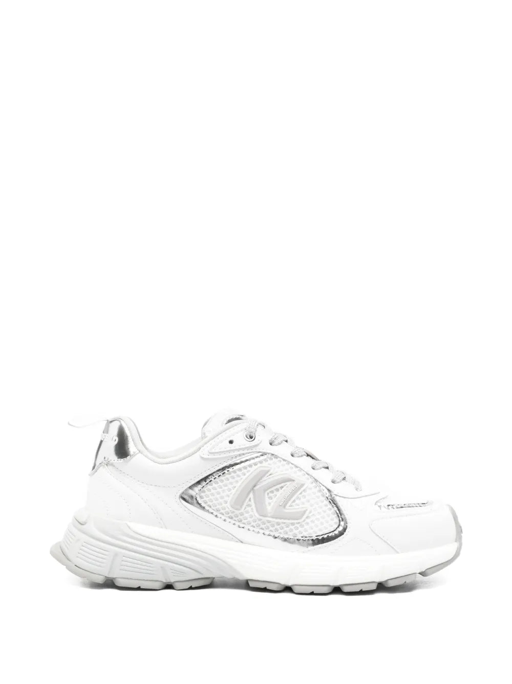 Karl Lagerfeld Orion Metallic-Trim — White — Size US M 3.5 - US W 5 — Front View