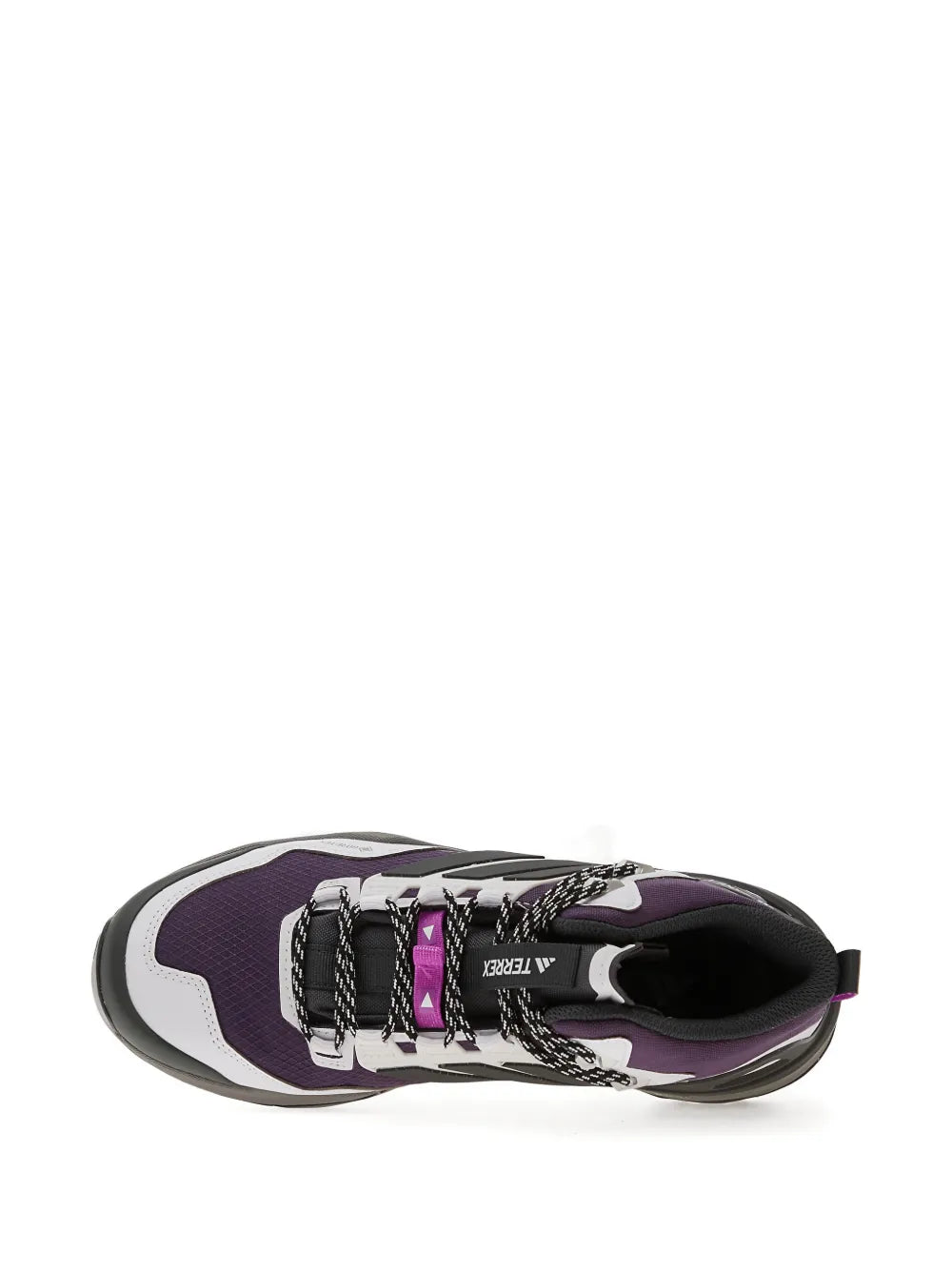 adidas Terrex Skychaser Mid Lace-Up Striped — Purple — Size US M 3.5 - US W 5 — Detail View