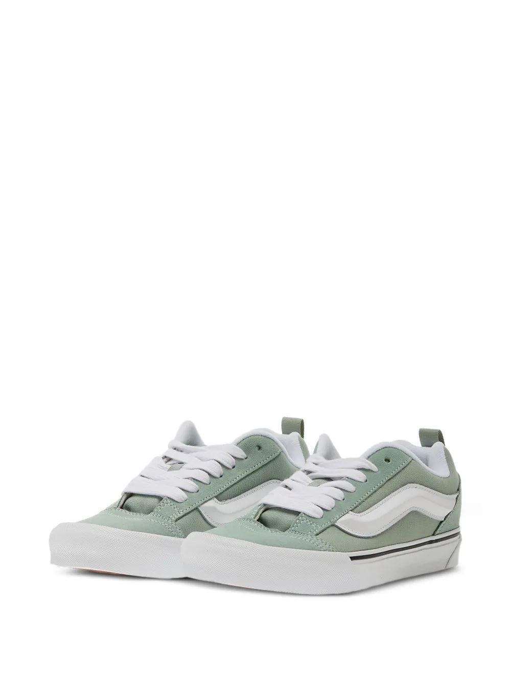 Vans Knu Skool Stripe — Green — Size US M 3.5 - US W 5 — Side View
