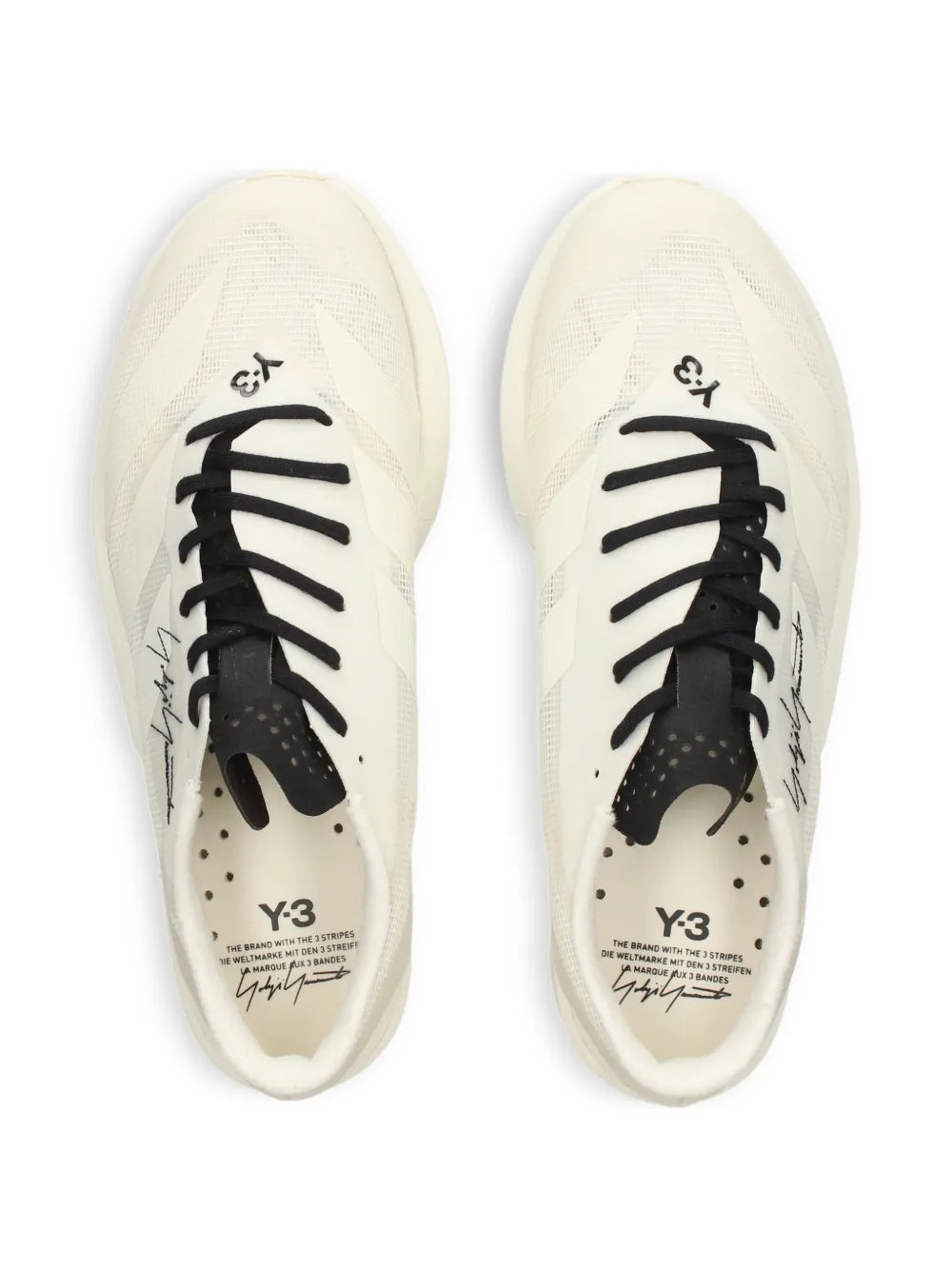Y-3 Adizero Rc6 — White — Size US M 3.5 - US W 5 — Back View