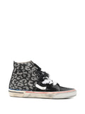 PAUL EASTERLIN Caly Star Leopard High-Top — Black — Size US M 3.5 - US W 5 — Front View