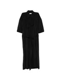 Lemaire Asymmetric Shirt Dress — Black — Size S — Front View
