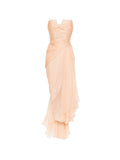 Maria Lucia Hohan Jolie Strapless Ruffled Midi Dress — Same as shown — Size XS — Front View