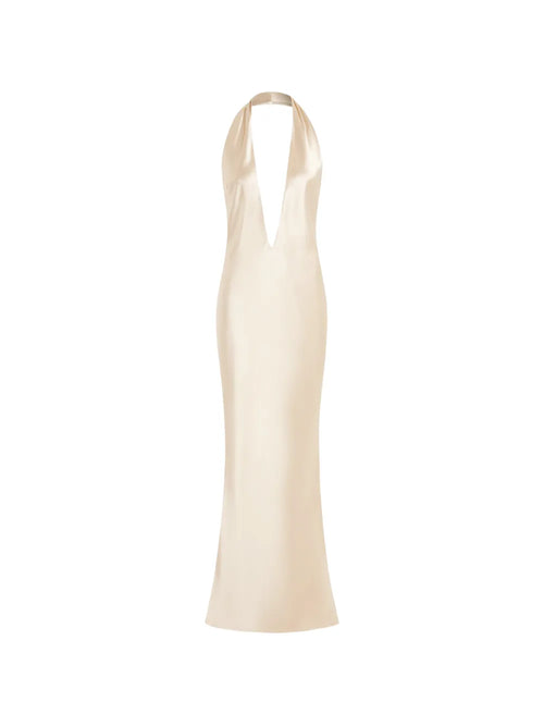 16Arlington Maren Plunging Neck Dress — Same as shown — Size M — Front View