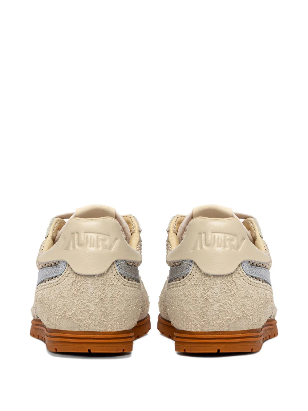 Autry Windspink Logo-Embroidered — Beige — Size US M 3.5 - US W 5 — Back View