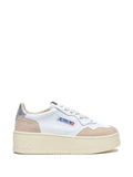 Autry Medalist Platform — White — Size US M 3.5 - US W 5 — Front View