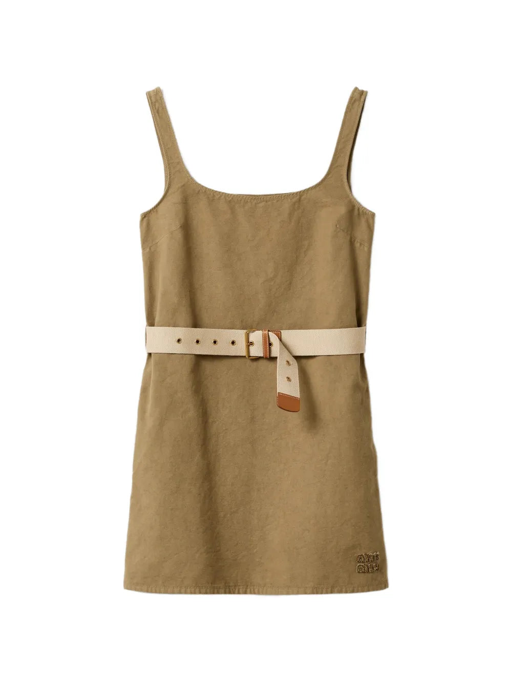 Miu Miu Scoop Neck Mini Dress — Same as shown — Size XS — Front View