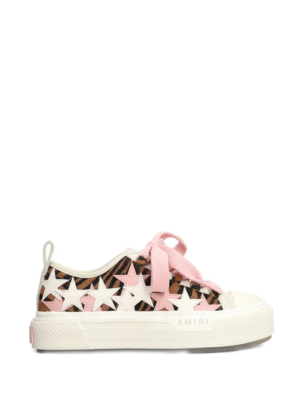 AMIRI Star-Pattern Lace-Up — White — Size US M 3.5 - US W 5 — Front View