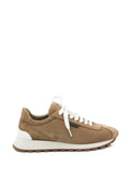 Brunello Cucinelli Panelled Lace-Up — Brown — Size US M 3.5 - US W 5 — Front View