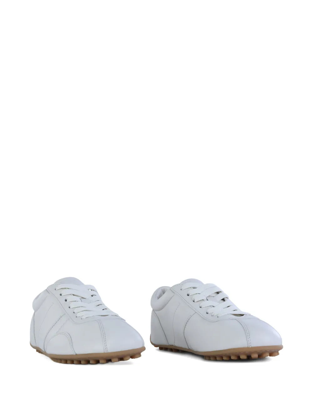 Tod's Lace-Up Panelled Trainers — White — Size US M 3.5 - US W 5 — Side View