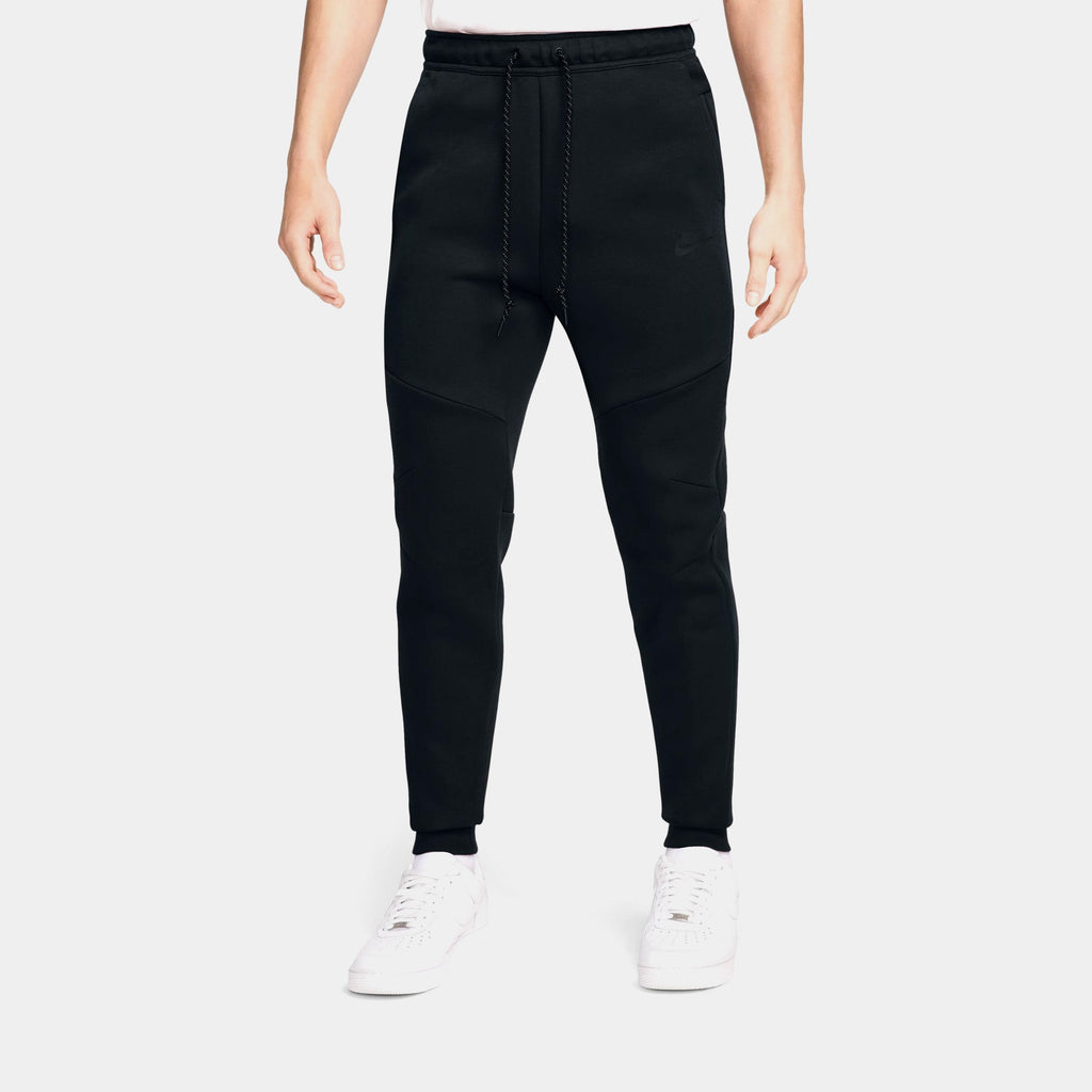 Exclusive NSW Tech Fleece Jogger Mens Pants (Black/White) — S — Front View