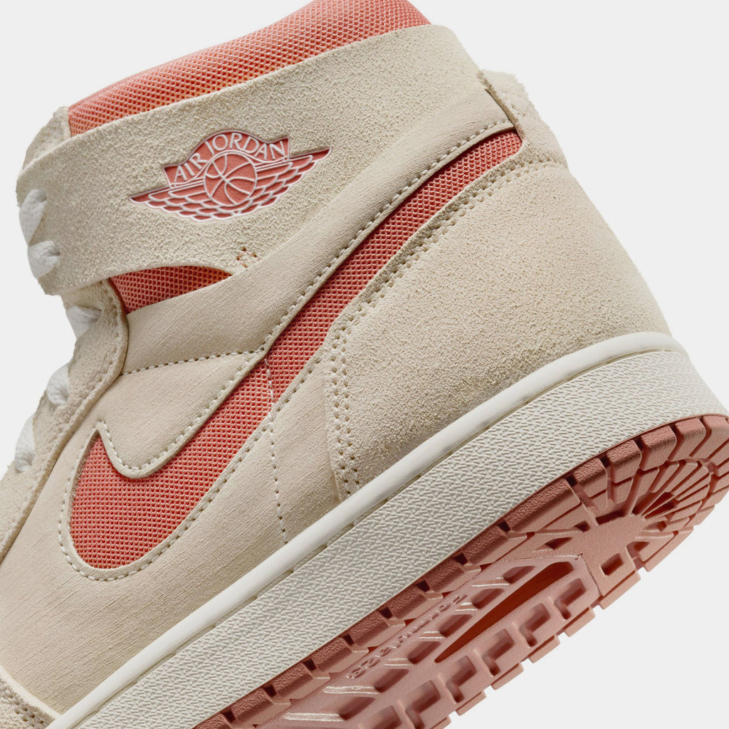 Exclusive Air Jordan 1 Zoom CMFT 2 Mens Basketball Shoes (Sail/Terra Blush/Burnt Sunrise/Sail) — 7 — Back View