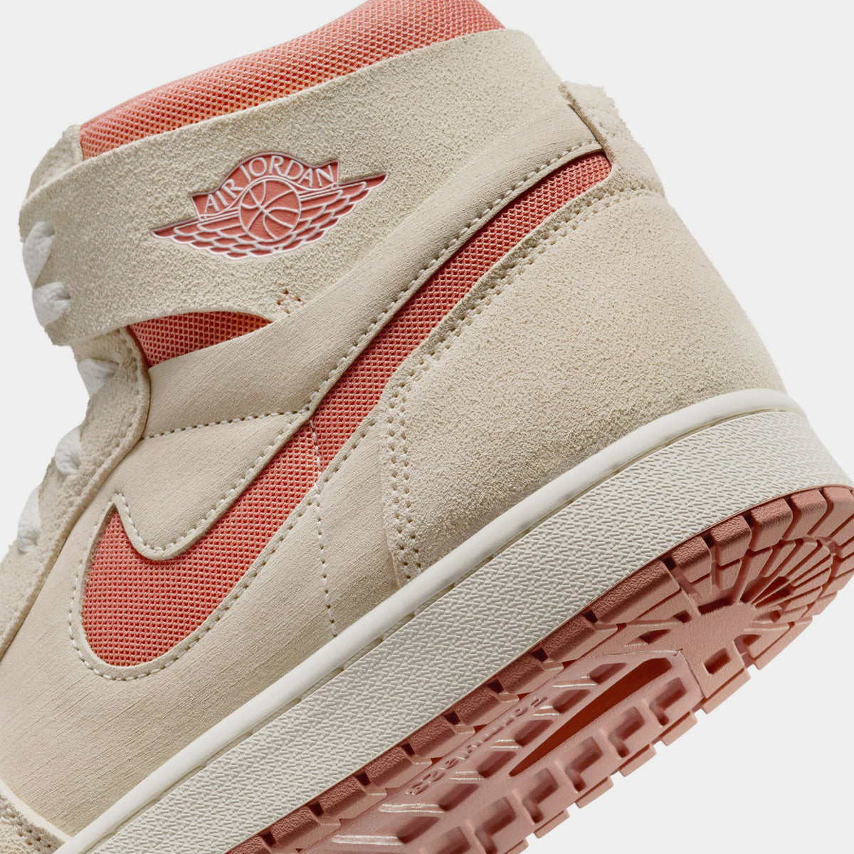 Exclusive Air Jordan 1 Zoom CMFT 2 Mens Basketball Shoes (Sail/Terra Blush/Burnt Sunrise/Sail) — 7 — Back View