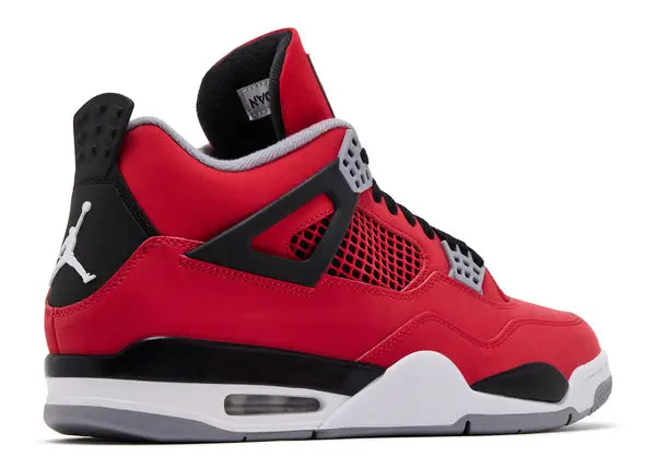 Air Jordan 4 Retro — Fire Red and Black — Size US M 3.5 - US W 5 — Back View