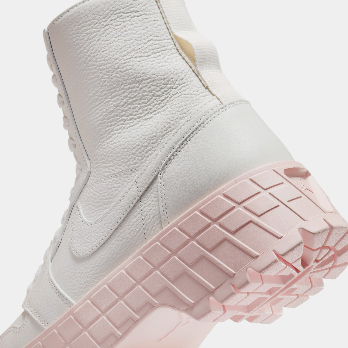 Exclusive Air Jordan 1 Brooklyn Womens Lifestyle Shoes (Sail/Legend Pink/Sail) — 5 — Back View