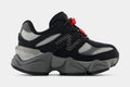 Exclusive 9060 Infant Toddler Lifestyle Shoes (Black/Grey) — 2C — Front View