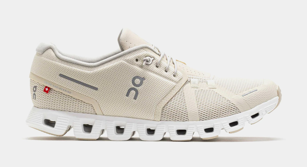 Exclusive Cloud 5 Mens Running Shoes (Cream/Sand) — 7 — Front View